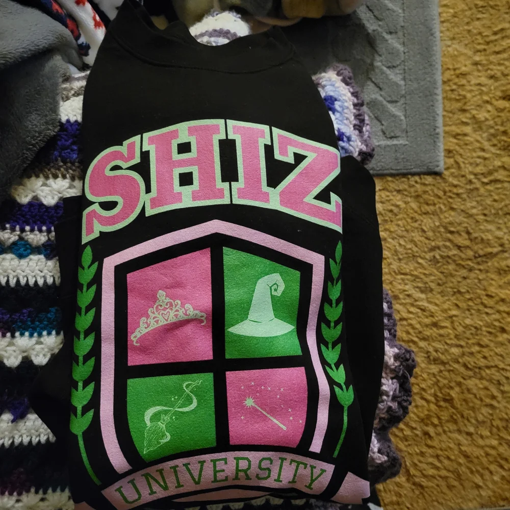 Black Shiz University Graphic Sweatshirt - Picture 1 of 2